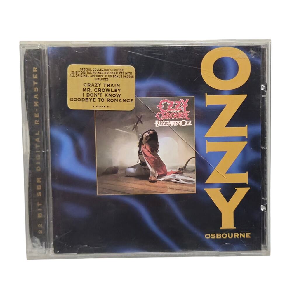 Ozzy Osborne Blizzard Of Ozz CD 22 Bit Digital Remaster Hype Sticker Tested